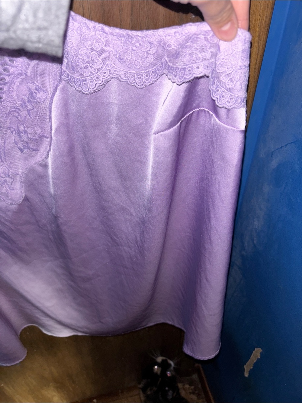 torrid Lavender Satin Lace Cami - Picture 7 of 8